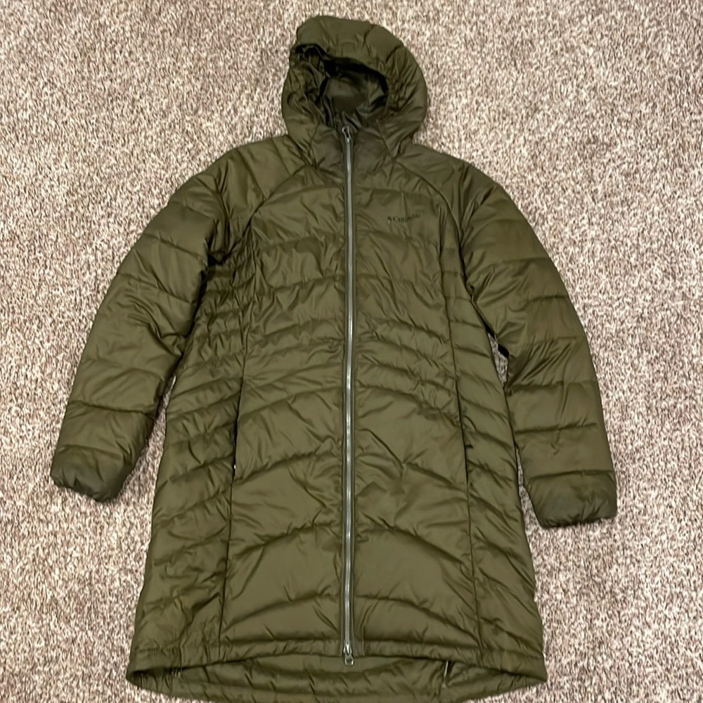 Columbia Women’s Karis Gale™ Long Jacket Size L Stone Green EUC